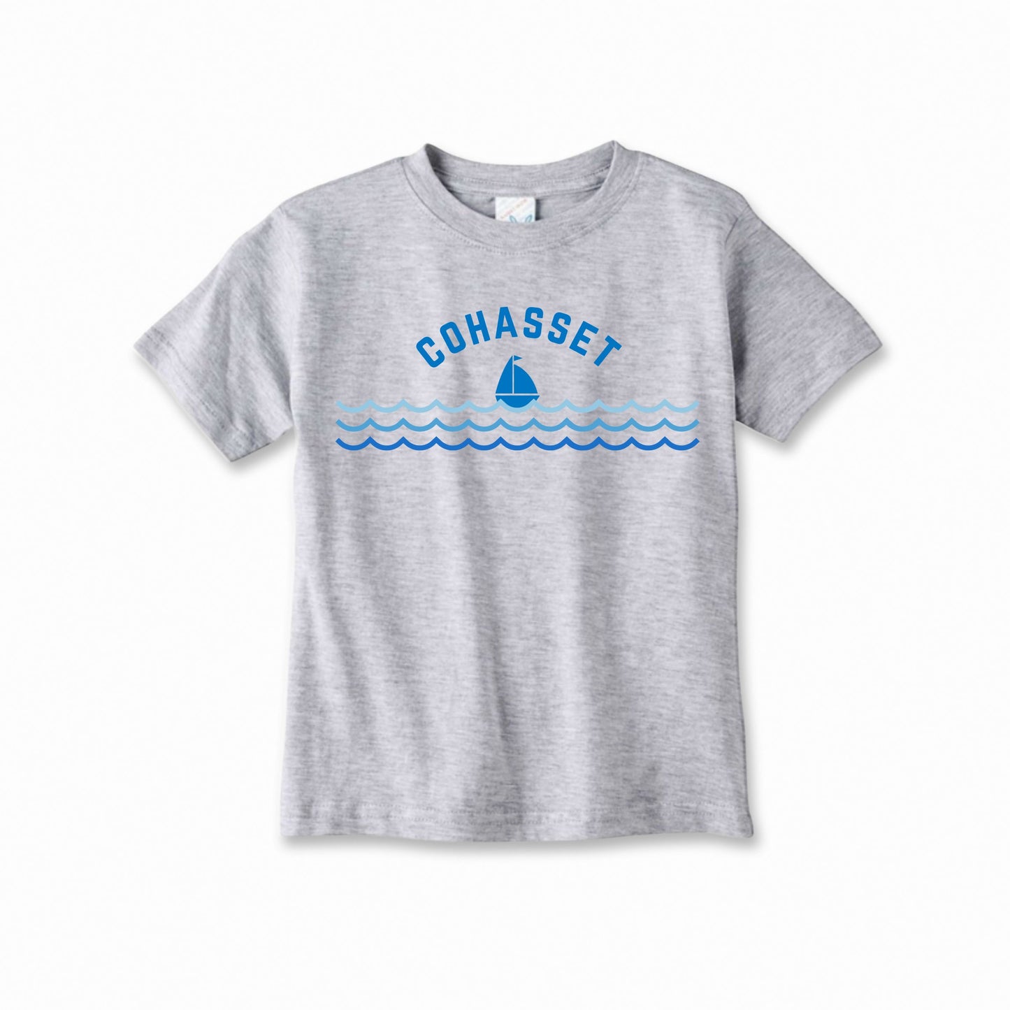 Toddlers' Cohasset Wavy Sailboat Tee