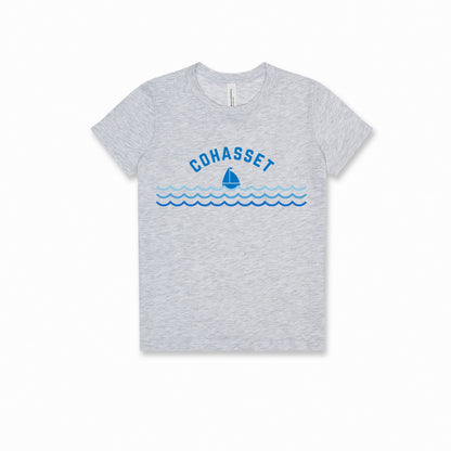 Kids' Cohasset Wavy Sailboat Tee