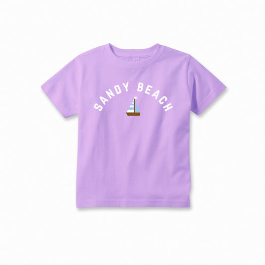 Toddlers' Sandy Beach Sailboat Tee